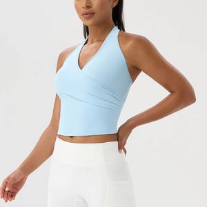 Top Deportivo de Yoga sin Mangas, Transpirable y Personalizado, para Mujer, Top Corto para Fitness, Running, Ejercicio, Ropa Deportiva - Product Image 4