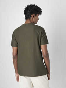 Camiseta Unisex con técnica de lavado ácido y cuello redondo 100% algodón de gran tamaño Boxy Fit Drop Shoulder High Hip Hop Streetwear Crop para Polo Shi - Product Image 2