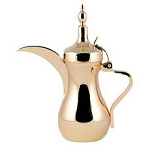 Théière en métal en laiton massif avec finition polie Design arabe Service à café et à thé - Product Image 2
