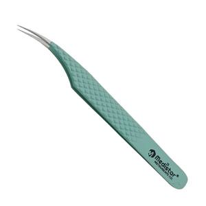 Pince à cils en acier inoxydable avec logo personnalisé en gros avec pointe en fibre de volume pince à cils type pointu pour extension - Product Image 4