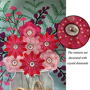 Pack of 2 <b>Garden</b> <b>Flag</b>, Welcome Home Banner, Double Sided Mason Jar Linen <b>Flags</b> For Outdoor, Home , Yard ,Decoration12.5 x 18 - Product Image 3
