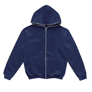 Venta al por mayor Full Zip up Hoodies Custom Oversized Blank Zipper Hoodie Unisex Fleece Plus Size Men's Zip up Hoodies for Men 2026 - Product Image 2