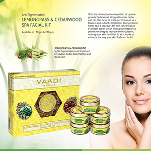 Vaadi-Kit Facial Orgánico Hierba de Limón Anti Pigmentación con Extracto de Madera de Cedro, 70g - Product Image 6