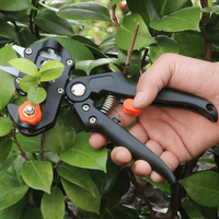 2-in-1 ambidexter tuinsnoeischaar en -plantenmes voor het snoeien van planten, zaailingen, takken, ranken, fruitbomen, met schaarfunctie