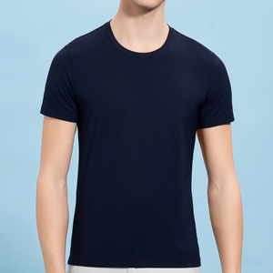 T-shirts d'été pour hommes de haute qualité 100% coton respirant et imprimé décontracté O Neck Design avec coupe ample et manches courtes - Product Image 2