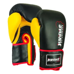Guantes de Boxeo Profesionales de Cuero Vacuno Genuino Hechos a Medida en Dos Colores, Guantes de Boxeo para Adultos, Guantes de Entrenamiento, Guantes Transpirables al por Mayor - Product Image 1
