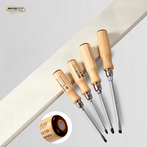 Destornillador Magnético MASTERPROOF de Mango Único de <span class=keywords><strong>Madera</strong></span>, Puntas Planas y Phillips para Trabajos en <span class=keywords><strong>Madera</strong></span> - Product Image 1