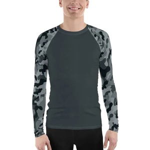 Nouveauté Chemise de compression à manches longues imprimée par transfert de chaleur de haute qualité respirante et écologique sur mesure MMA - Product Image 1