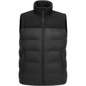 Gilets de randonnée chauds pour hommes Vêtements d'extérieur à col montant léger Gilet matelassé Gilet d'hiver à fermeture éclair Vestes sans manches - Product Image 1