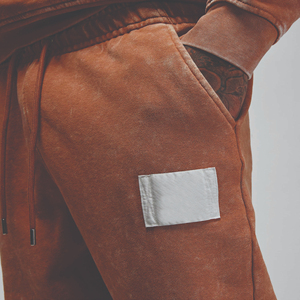 Custom Logo High Quality Men's Casual <b>Jogger</b> <b>Stacked</b> Flare Pant Sweatpants Mid Waist Elastic Closure 100% Cotton Fleece Trousers - Product Image 3