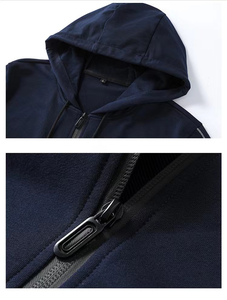 Ensemble de survêtement décontracté pour homme, respirant, à capuche, de haute qualité, pour l'extérieur, coupe régulière, idéal pour l'hiver et le jogging, avec logo personnalisé, vente en gros - Product Image 5