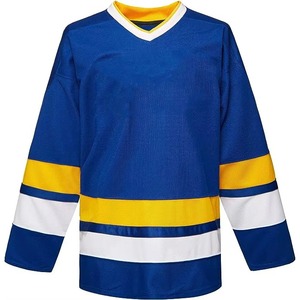 100% <b>Polyester</b> Custom Team Ice Hockey Jersey Breathable Sublimated Hockey Wear and Embroidered Team Logo on Sale - Product Image 2
