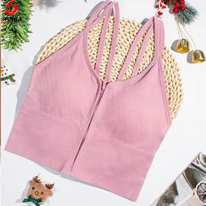 Soutien-gorge de sport athlétique très vendu pour la course à pied, l'entraînement en salle de sport, le fitness, à maintien élevé, sans bretelles, en spandex/nylon, haute qualité, prix bas pour - Product Image 5