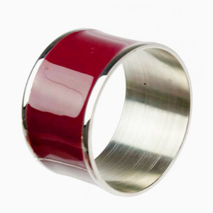 Rond de serviette coeur rouge, rond de serviette en métal pour les dîners de mariage, la salle à manger, les réunions de famille et les occasions spéciales - Product Image 4