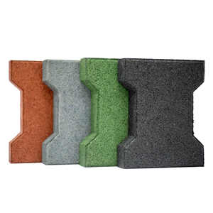 Adoquines de Goma Encastrables Ecológicos de Bajo Mantenimiento, Superficie Antideslizante, Grosor de 15-50 mm, Diseño Moderno para Exteriores - Product Image 1