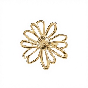 CUCOCUCA YFB R349 Stainless Steel Classic Band Women's Adjustable Summer Ring - Fashion nature-inspired daisy shaped ring - Product Image 1