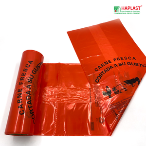 Venta al por mayor personalizado impreso rojo bolsa de embalaje de alimentos pan pastel galletas bolsa de embalaje LDPE bolsas de plástico polivinílico en rollo - Product Image 3