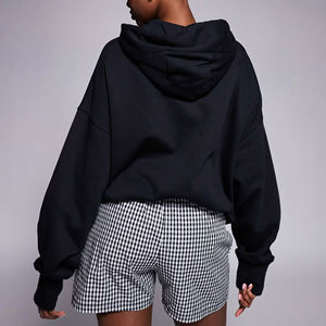Sweat-shirt à capuche surdimensionné d'hiver avec logo personnalisé, unisexe, pull, OEM, étiquette privée, respirant, polyester/coton de haute qualité, polaire - Product Image 6