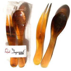 Cuillère à salade unique en résine, couverts écologiques, résistants au lave-vaisselle, ustensiles de cuisine modernes, fabriqués en Inde - Product Image 4