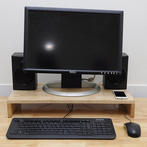 MS68001 Wooden Monitor <b>Stand</b> 57x30x9 (cm) Desk Organizer - Product Image 5