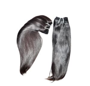 Venta al por mayor de pelucas de trama de pelo indio peruano recto virgen cutícula alineada negro estilos de las mujeres Natural Super Wave Genius Curl - Product Image 1