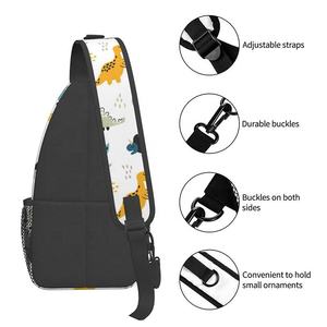 Sublimación personalizada Ligero Una Correa Mochila de pecho Unisex Sling Crossbody Bolso de hombro Diseño de mensajero en todos los colores - Product Image 4