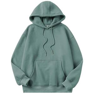 Sweat à capuche avec logo personnalisé 380g pur coton sweat unisexe élégant sweats à capuche pour femmes - Product Image 5