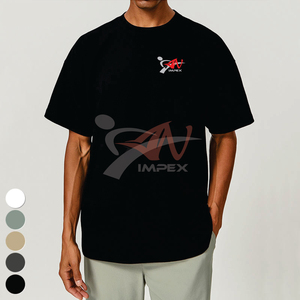 T-shirts de course respirants, hauts de sport à col rond ample, chemises de fitness de haute qualité, manches courtes, t-shirt en coton, t-shirt de sport pour hommes - Product Image 4