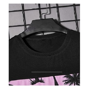 Verano cómodo de los hombres 100% algodón manga corta cuello redondo hombro pendiente impreso tamaño perfecto camiseta de Bangladesh - Product Image 4
