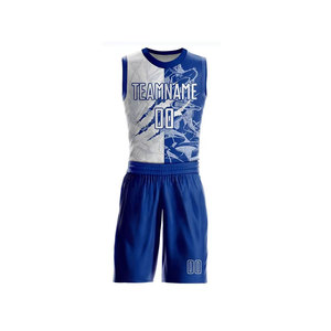 Ensemble de maillots de basket-ball unisexe en polyester à séchage rapide personnalisable réversible taille plus respirant pour enfants adultes personnalisable - Product Image 5