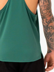 Camiseta sin Mangas para Hombre Harry Johnson Production 2026, Verde, Cuello Redondo, Tejida, Color Sólido, Transpirable, Estilo Casual - Product Image 3