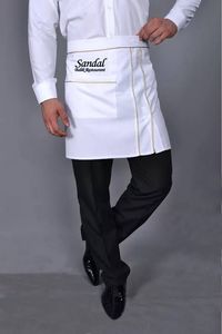 Ensemble uniforme de chef et de serveur de style moderne, conçu pour une utilisation quotidienne dans l'hôtellerie, ajustement confortable, imperméable, respirant, look élégant, unisexe - Product Image 6