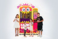 Distributeur de bonbons, Distributeur de bonbons au design monstre, Distributeur intelligent IA, Machine distributrice de boissons et de snacks