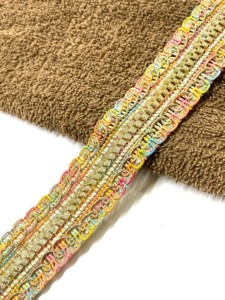 Adornos de encaje de poliéster DIY con cuentas de cristal y diamantes de imitación para zapatos ropa textil para el hogar-Color personalizado hecho a mano - Product Image 2