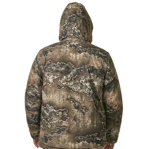 Veste de chasse d'hiver pour homme haute définition, col montant, logo frontal, style bomber rembourré, intérieur matelassé, respirant, écologique - Product Image 4