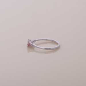 IGI Certified Pear Cut Pink Lab Grown Diamond Solitaire Engagement-Wedding <b>Ring</b> 9K White/Rose/Yellow Gold Rhodium Plated Prong - Product Image 3
