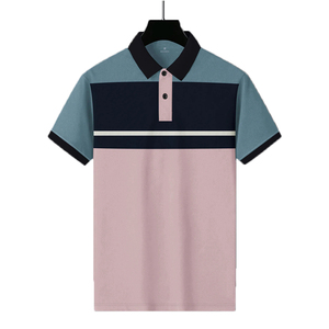 Vente en gros d'usine de t-shirts polo personnalisés pour hommes Service OEM 100% coton à manches courtes vêtements de travail anti-rides tenue décontractée - Product Image 1