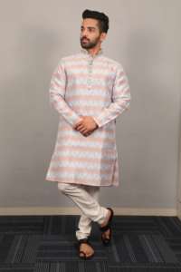 Festival Use seda con pijama Jacquard Kurta Exportador y proveedor mundial de Surat a la tarifa más baja - Product Image 6