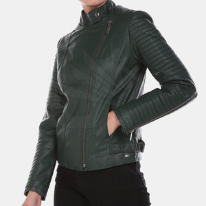 Chaqueta de cuero para invierno Chaqueta de cuero para mujer de la mejor calidad 2024 Chaqueta de cuero genuino para mujer - Product Image 2