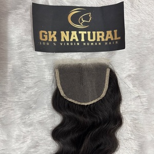 Extension de cheveux indiens de qualité supérieure cheveux humains naturels 4x4 fermeture à lacet vague fermeture de perruque de cheveux humains - Product Image 4