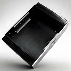 علبة مكبر صوت من الألومنيوم المؤكسد 430*200*375 ملم مع مبرد حراري مزدوج، صندوق سماعات DIY لمعدات الصوت عالية الجودة بقوة 5000 واط كحد أقصى - Product Image 2