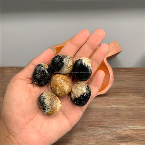 Piedra natural premium de raíz de palma con ojos – Cristal de madera fósil exótica de Indonesia con patrones oculares únicos (2–3 cm) - Product Image 6