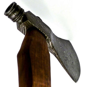 ขวานโทมาฮอว์กเหล็กดามัสกัสมีด้ามจับไม้เกรดอุตสาหกรรมเครื่องมือกลางแจ้งมืออาชีพจากปากีสถาน - Product Image 2