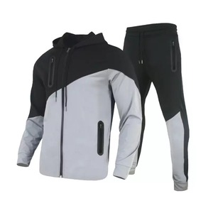 Ensembles de costumes doux contrastants pour hommes, survêtements personnalisés avec logo personnalisé, Anti-bactérien - Product Image 1