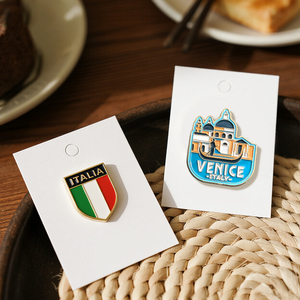 Broches Personalizados de <span class=keywords><strong>Italia</strong></span>, Recuerdos Italianos, Insignias de Venecia, Florencia, <span class=keywords><strong>Roma</strong></span>, Milán, <span class=keywords><strong>Coliseo</strong></span>, Góndola, Fábrica Física Desde 2004 - Product Image 4