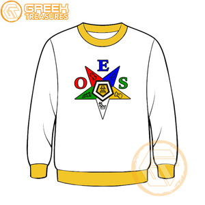 Commande personnalisée de l'étoile de l'Est sweat-shirt brodé en molleton de coton pull de haute qualité vêtements grecs OES sweat-shirts - Product Image 3