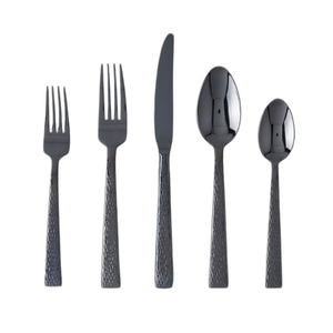 ชุดช้อนส้อมสแตนเลสมีดโลหะขัดเงาทองสำหรับร้านอาหาร - Product Image 3