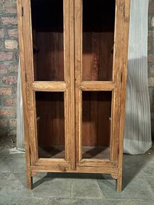 Modern Antique Luxury Classic <b>Vintage</b> Medium Size Elegant Blue Solid Wood Almirah Kitchen <b>Cabinets</b> - Product Image 5