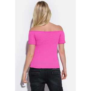 Chemise à épaules dénudées en tissu crêpe - Product Image 4