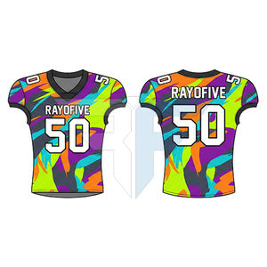 Conjunto de Uniforme de Fútbol Americano, Manga Corta, Secado Rápido, Transpirable, Ropa Deportiva Personalizable, Accesorios Unisex para Adultos - Product Image 2